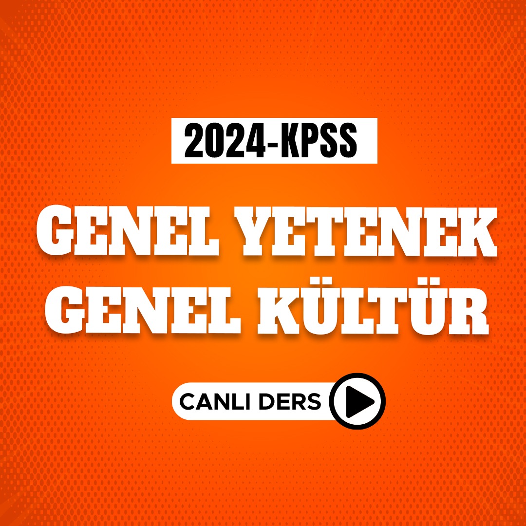 GENEL KÜLTÜR GENEL YETENEK - LİSANS (KPSS 2024)
